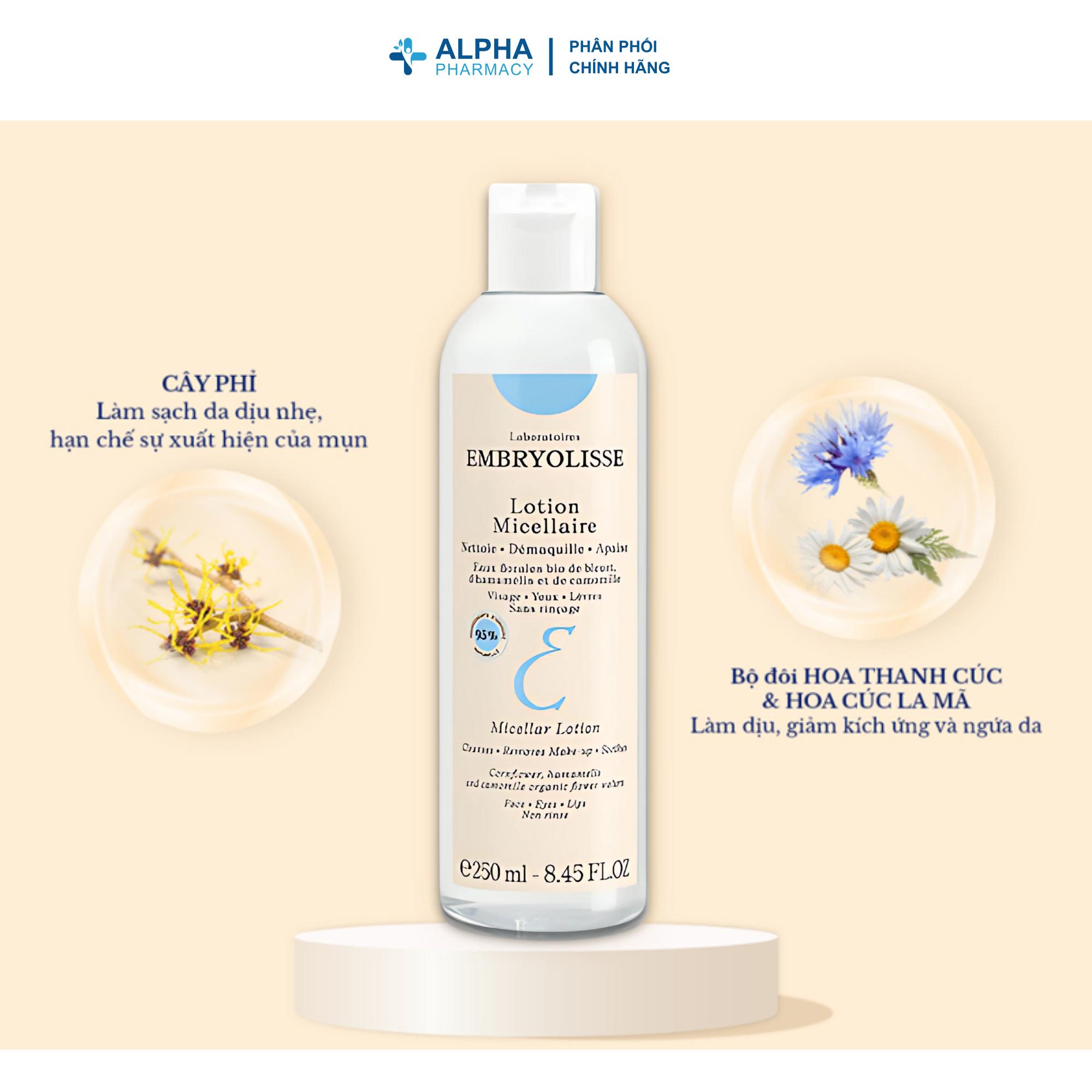 Nước Tẩy Trang Embryolisse Lotion Micellaire Chiết Xuất Cây Phỉ - 250ml - Image 3