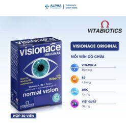 Alternative view of Viên Uống Vitabiotics Visionace Hỗ Trợ Thị Lực Và Làm Chậm Lão Hóa Mắt – Hộp 30 Viên