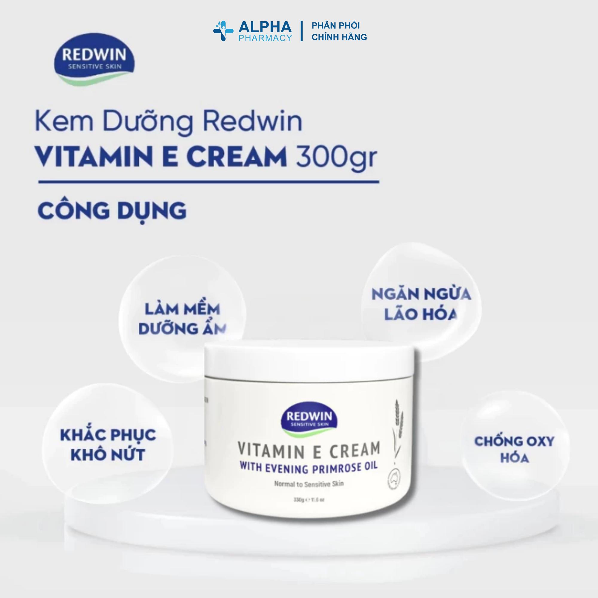 Kem Dưỡng Trắng & Dưỡng Ẩm Toàn Thân Redwin Vitamin E & EPO Cream – 330g - Image 3