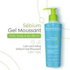 Alternative view of Gel Rửa Mặt Tạo Bọt, Không Chứa Xà Phòng Bioderma Sebium Gel Moussant - 200ml