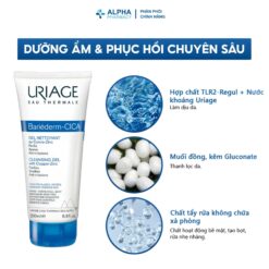 Alternative view of Gel Rửa Mặt Uriage Bariéderm Cica-Gel Nettoyant Làm Sạch Cho Da Dễ Kích Ứng – 200ml