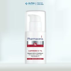 Alternative view of Kem Dưỡng Vitamin K Pharmaceris Capinon K 1% Cho Da Dễ Bị Đỏ, Giãn Mao Mạch – 30ml