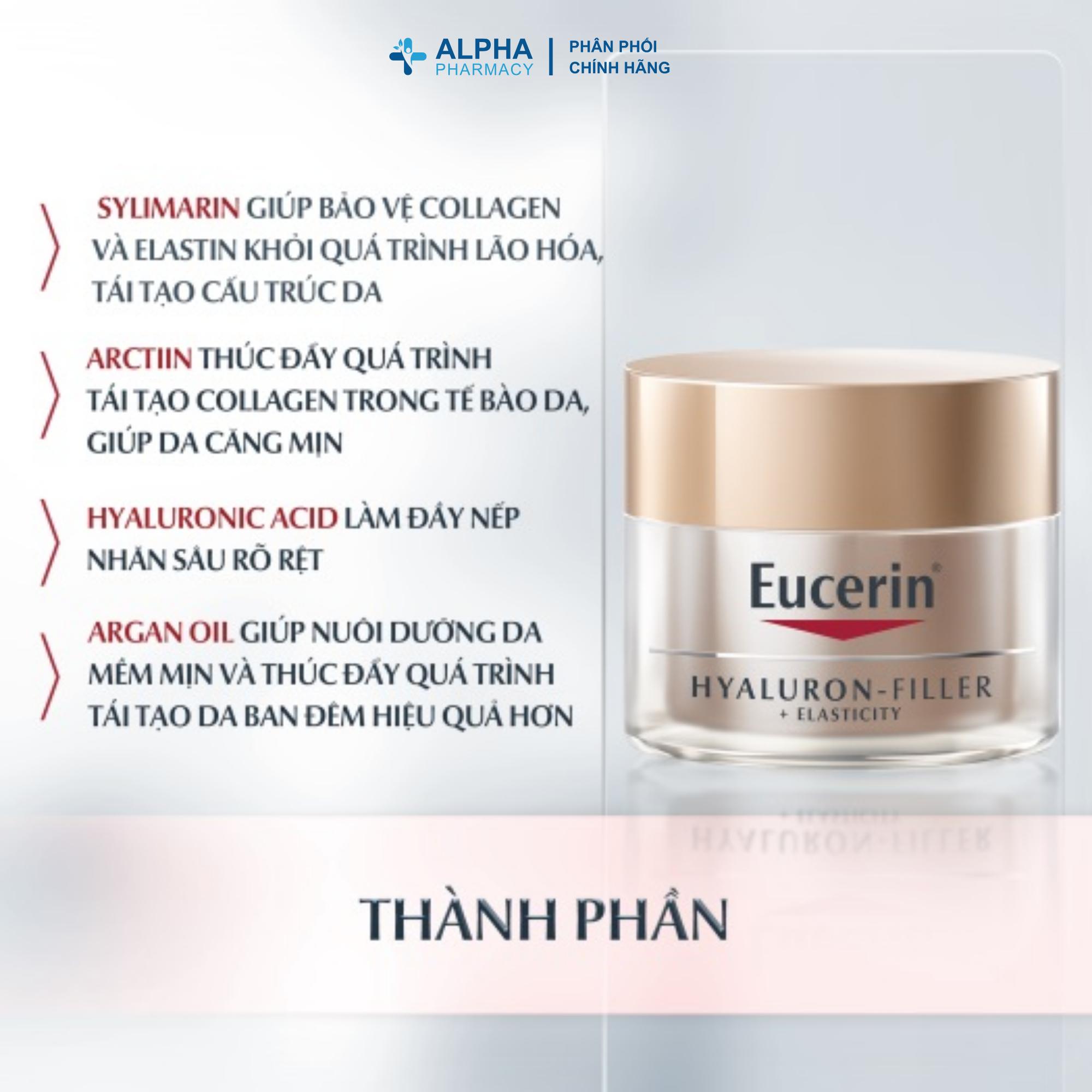 Kem Dưỡng Ban Đêm Eucerin Elasticity Night Giảm Nếp Nhăn Sâu & Nâng Cơ Da – 50ml - Image 4