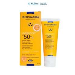 Alternative view of Kem Chống Nắng Isis Pharma Uveblock Fluide SPF50+ Giảm Sạm Da, Ngăn Ngừa Nám, Lão Hóa – 40ml