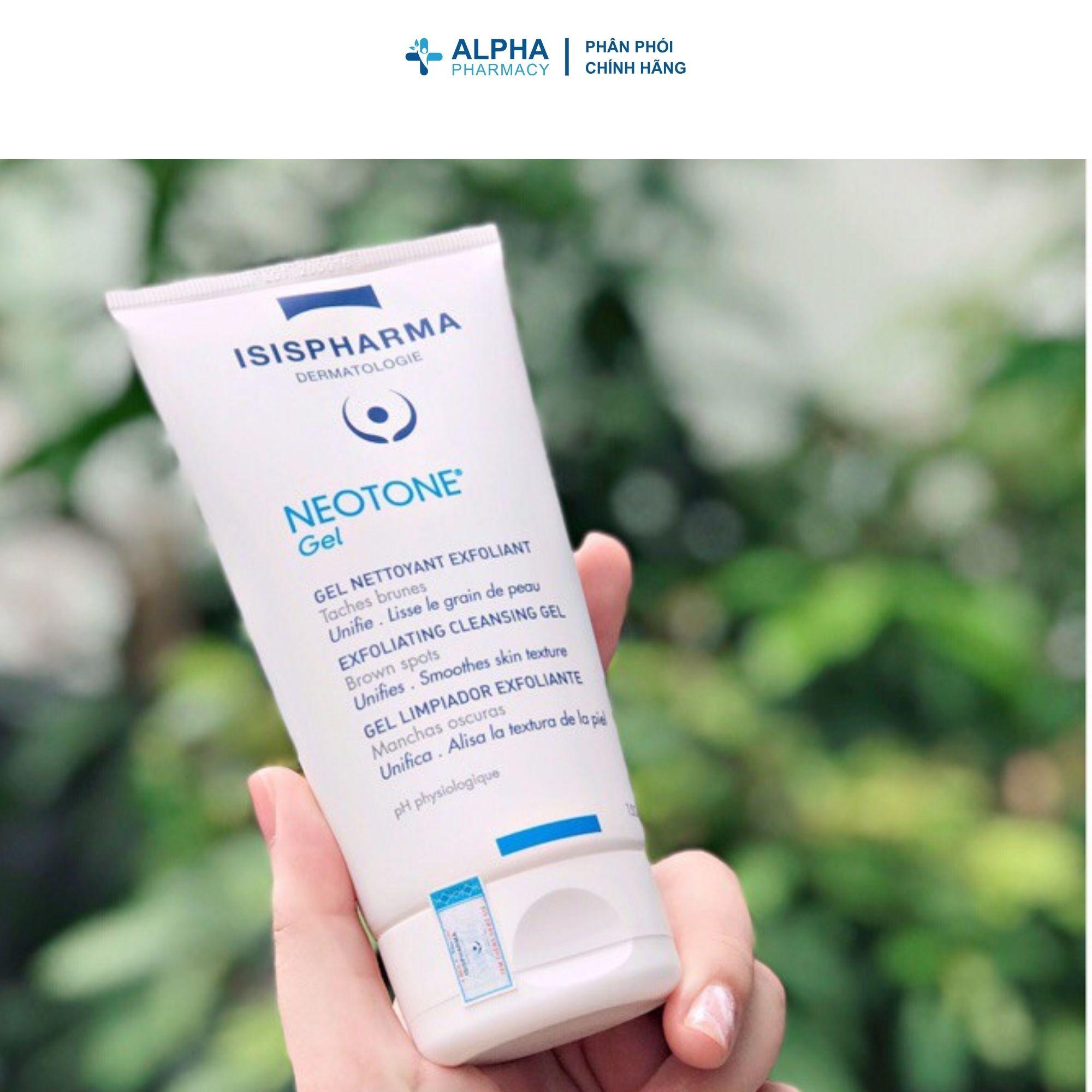 Gel Rửa Mặt Isis Pharma Neotone Cleansing Gel Làm Sạch, Trắng Sáng Da – 150ml - Image 3