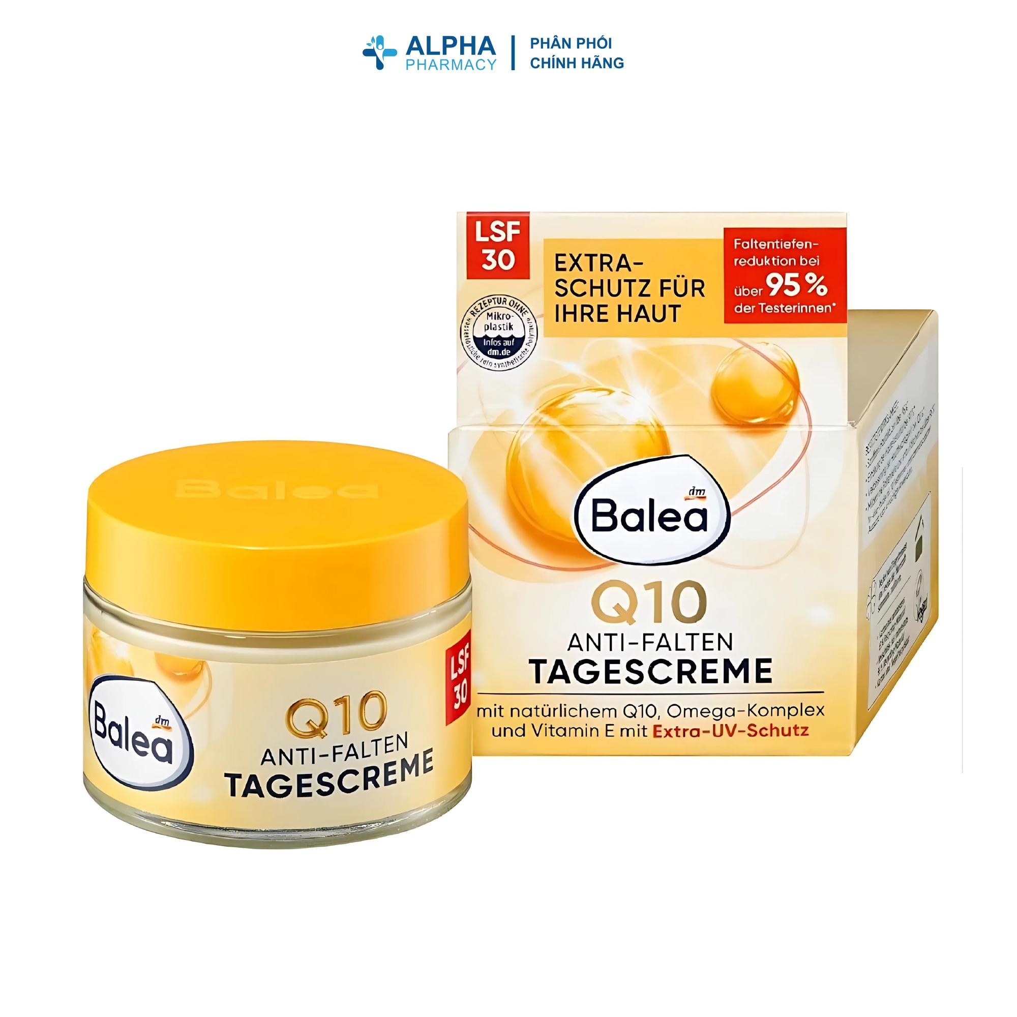 Kem Dưỡng Da Balea Q10 Chống Lão Hóa & Bảo Vệ Da 24h Dùng Cho Ban Ngày/Ban Đêm – 50ml - Image 2