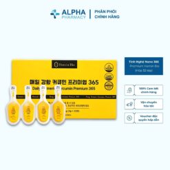 Tinh Nghệ Nano 365 Curcumin Premium Hamin Bio Hỗ Trợ Đẹp Da, Khỏe Dạ Dày, Tốt Cho Tiêu Hóa – Hộp 32 Tép