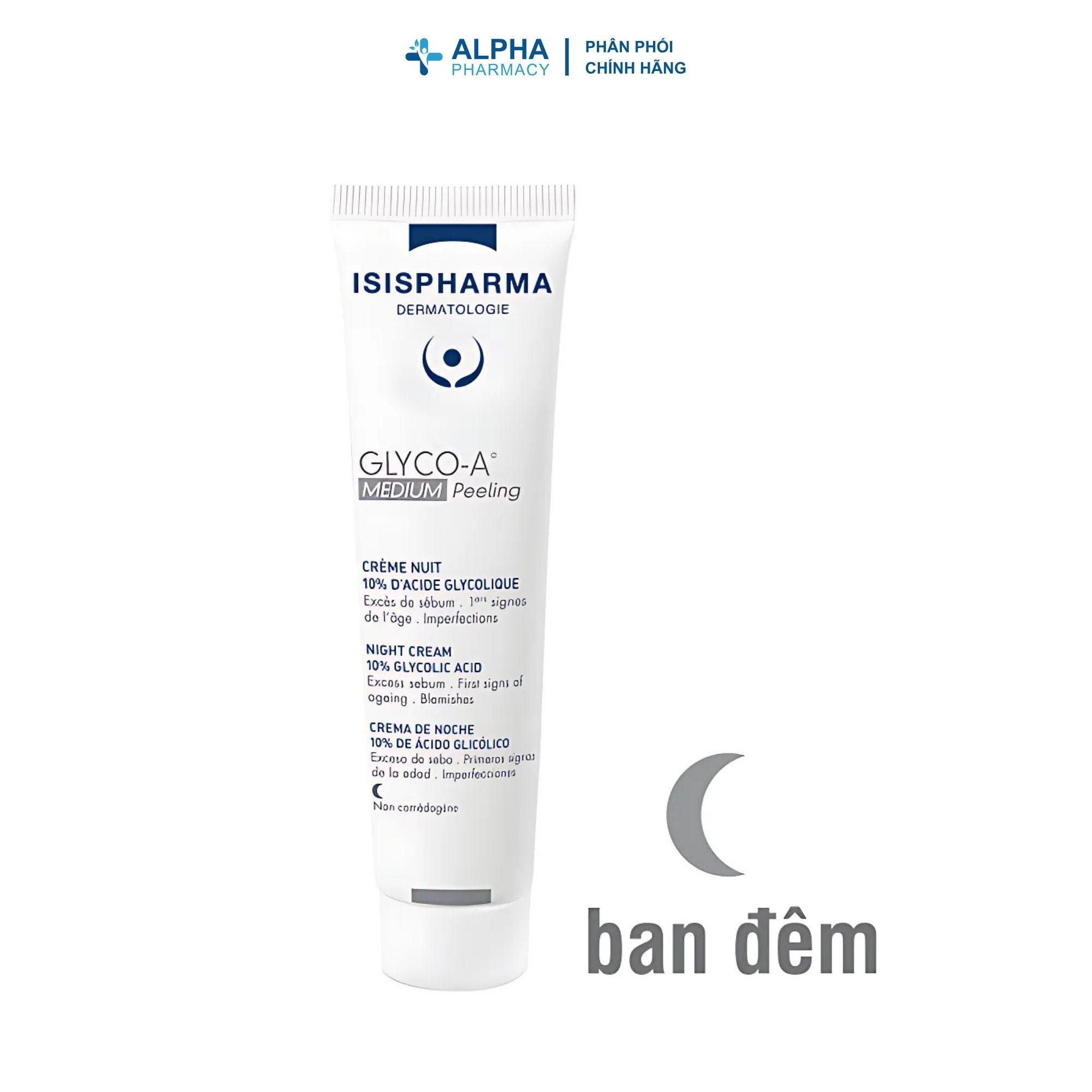 Tẩy Tế Bào Chết Isis Pharma Glyco-A Medium Peeling 10% Exfoliating Cream – 30ml - Image 2