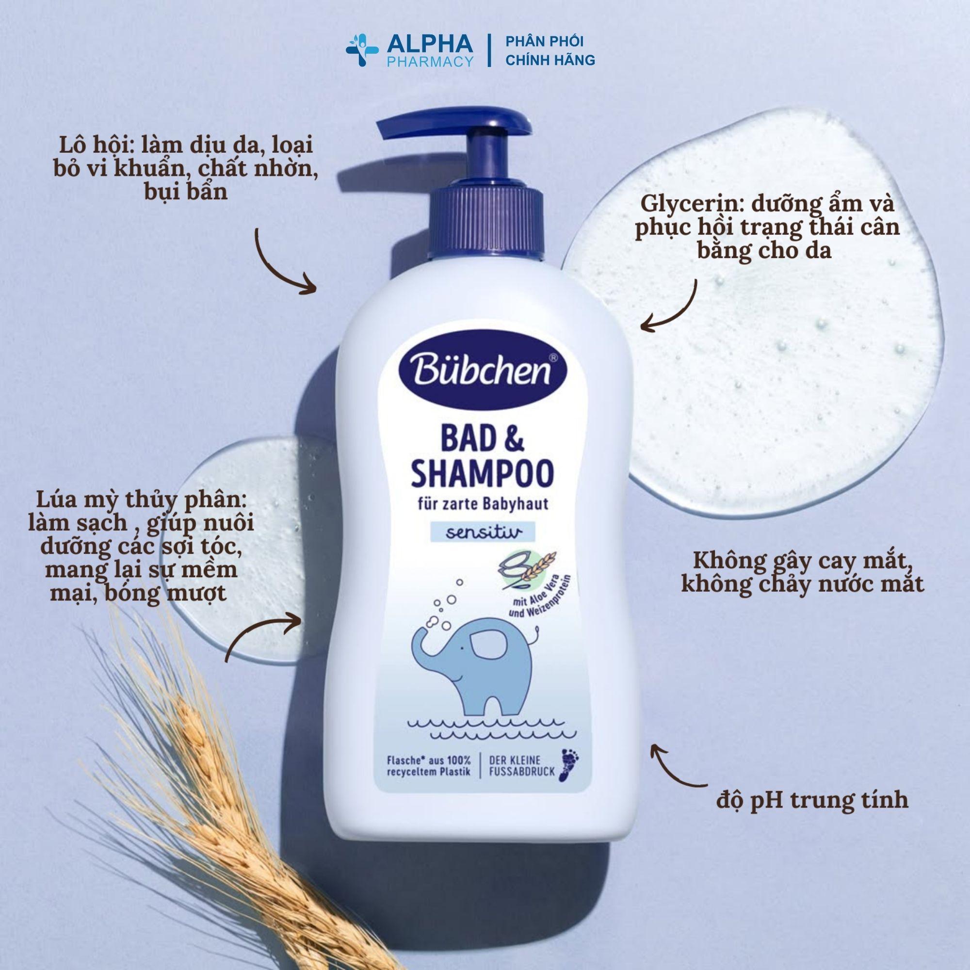 Sữa Tắm Gội Cho Trẻ Em Bubchen Bad & Shampoo – 400ml - Image 3