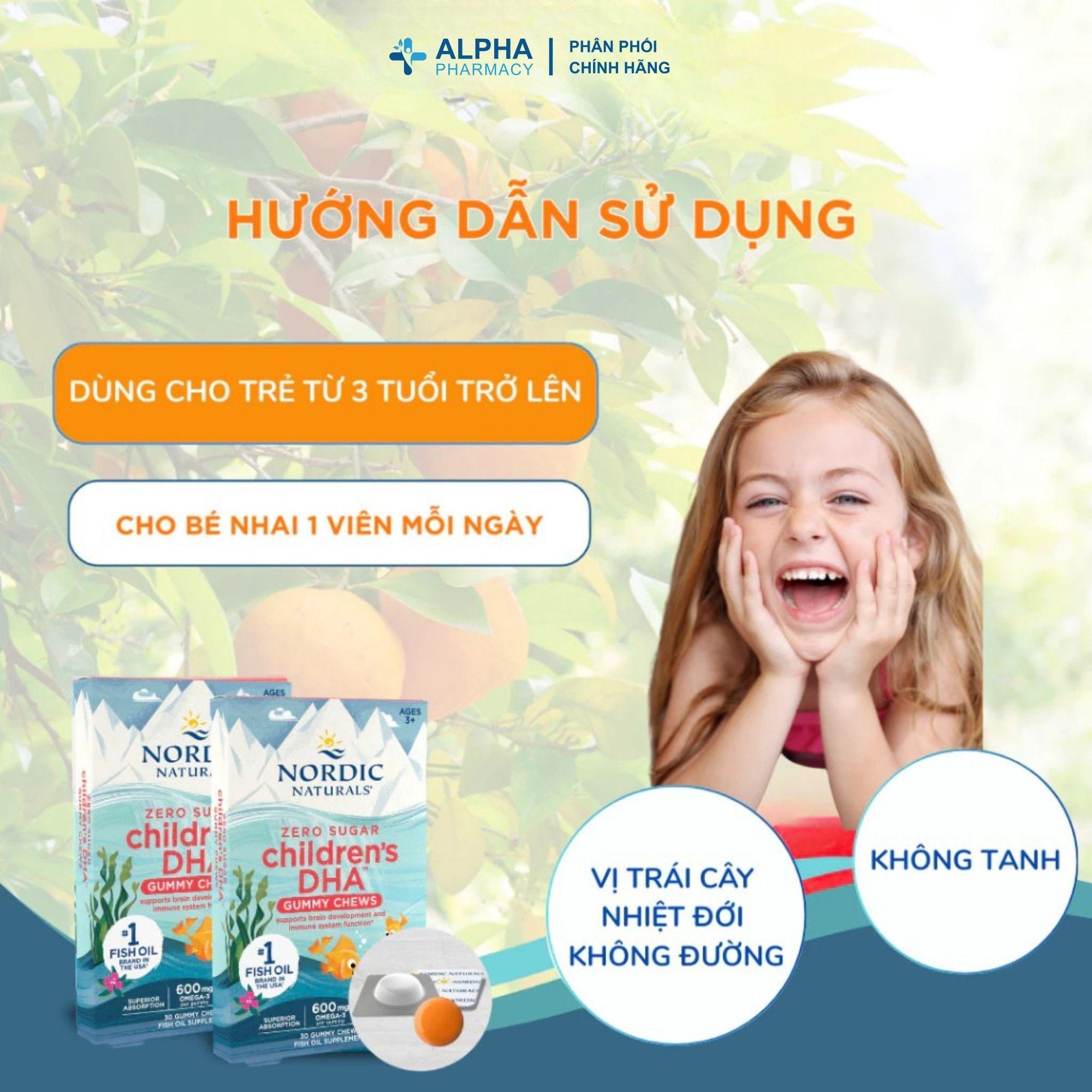 Nordic Naturals Children’s DHA Kẹo Dẻo DHA Vị Trái Cây Hỗ Trợ Não Bộ, Tăng Đề Kháng Cho Trẻ Từ 3 Tuổi - 30 Viên - Image 3