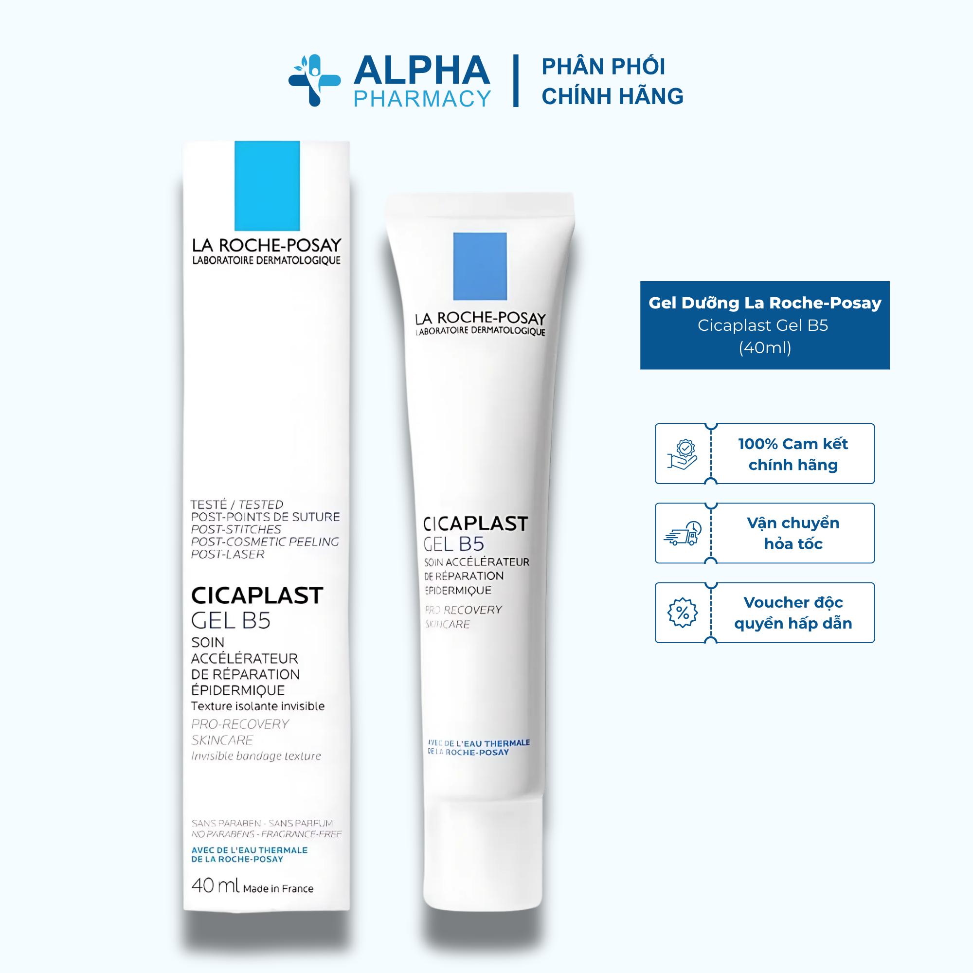 Gel Dưỡng La Roche-Posay Cicaplast Gel B5 Làm Mờ Sẹo, Giúp Tái Tạo Da - 40ml