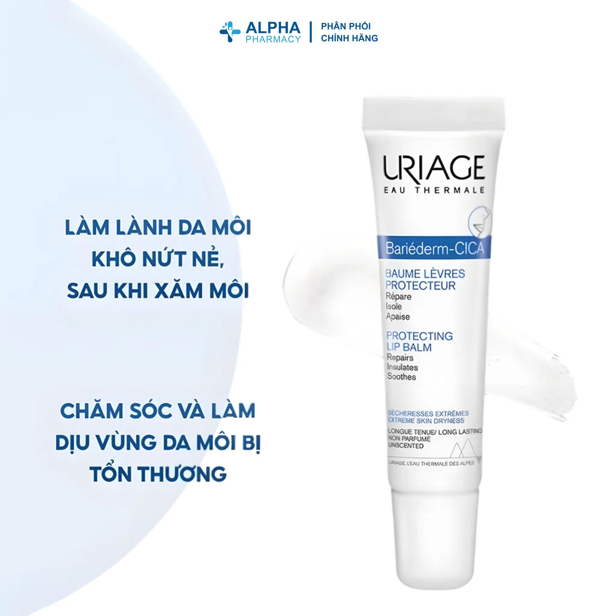 Kem Dưỡng Môi Uriage Bariéderm CicaLèvres Baume Protecteur Dưỡng Môi Khô & Nứt Nẻ – 15ml - Image 3