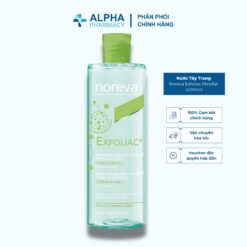Nước Tẩy Trang Noreva Exfoliac Micellar Cho Da Dầu Mụn – 400ml