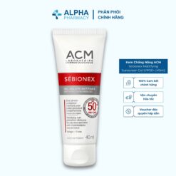 Kem Chống Nắng Cho Da Dầu Mụn ACM Sebionex Mattifying Sunscreen Gel SPF50+ - 40ml