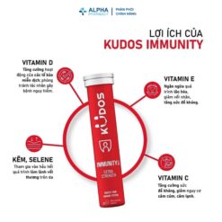 Alternative view of Viên Sủi Tăng Cường Gấp Đôi Khả Năng Miễn Dịch Kudos Immunity Boost, Extra Strength (Tuýp 20 viên)