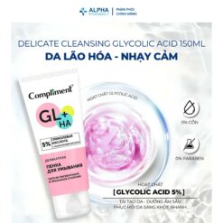 Alternative view of Sữa Rửa Mặt Compliment GL+ HA Delicate Cleansing Foam Cho Da Dầu Mụn, Da Nhạy Cảm - 150ml