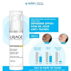 Alternative view of Kem Dưỡng Uriage Depiderm Soin Intensif Anti-Taches Giảm Thâm Sạm & Đốm Nâu – 30ml