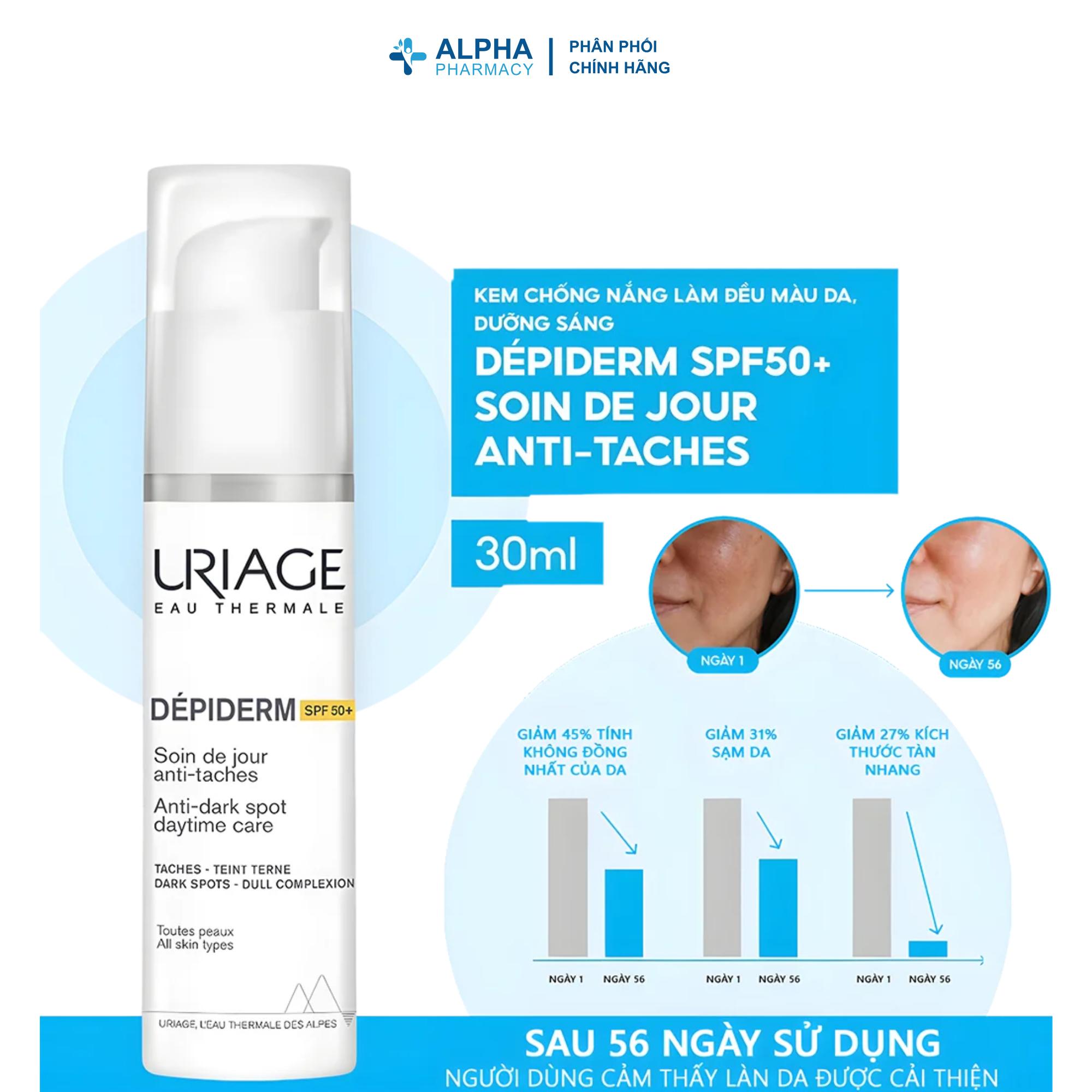 Kem Dưỡng Uriage Depiderm Soin Intensif Anti-Taches Giảm Thâm Sạm & Đốm Nâu – 30ml - Image 2