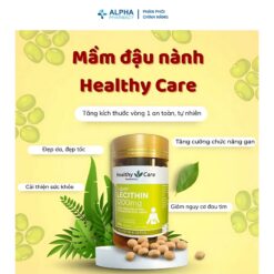 Alternative view of Viên Uống Super Lecithin 1200mg Healthy Care Tăng Cường Chức Năng Gan - Lọ 100 Viên