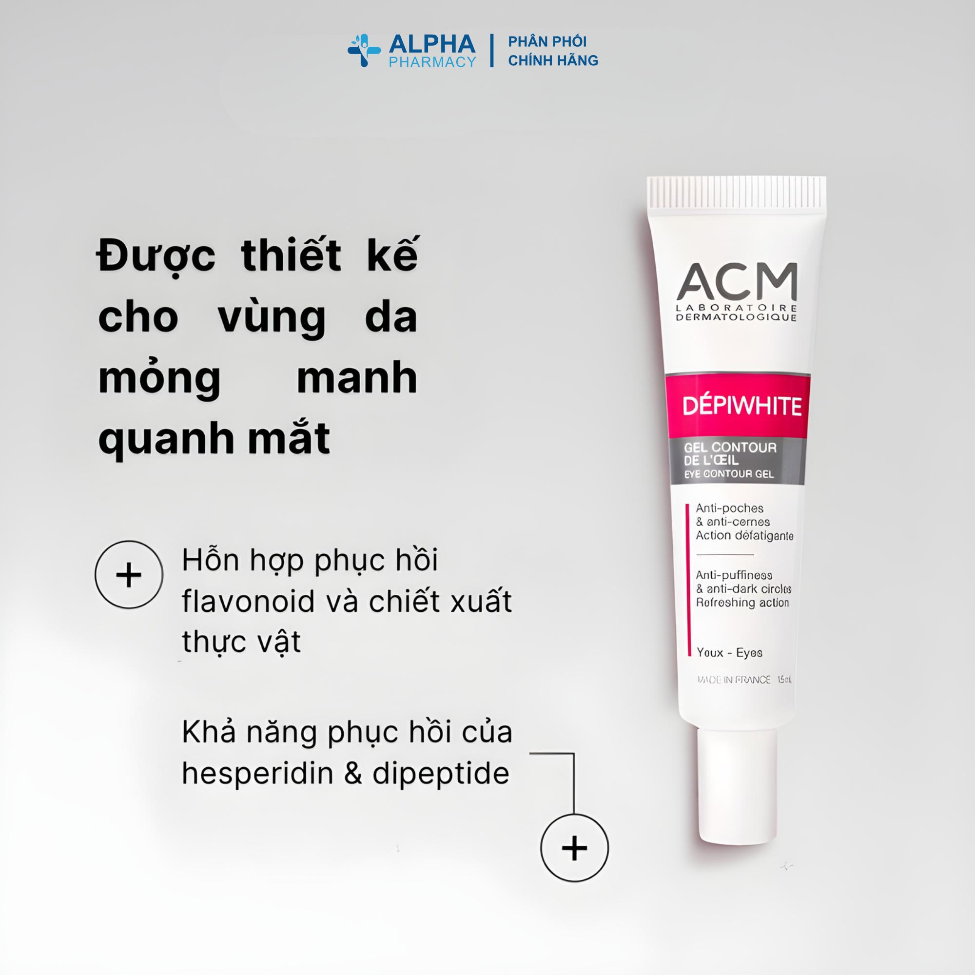 Kem Dưỡng Mắt ACM Depiwhite Eye Contour Gel Giảm Thâm Quầng Và Bọng Mắt - 15ml - Image 3
