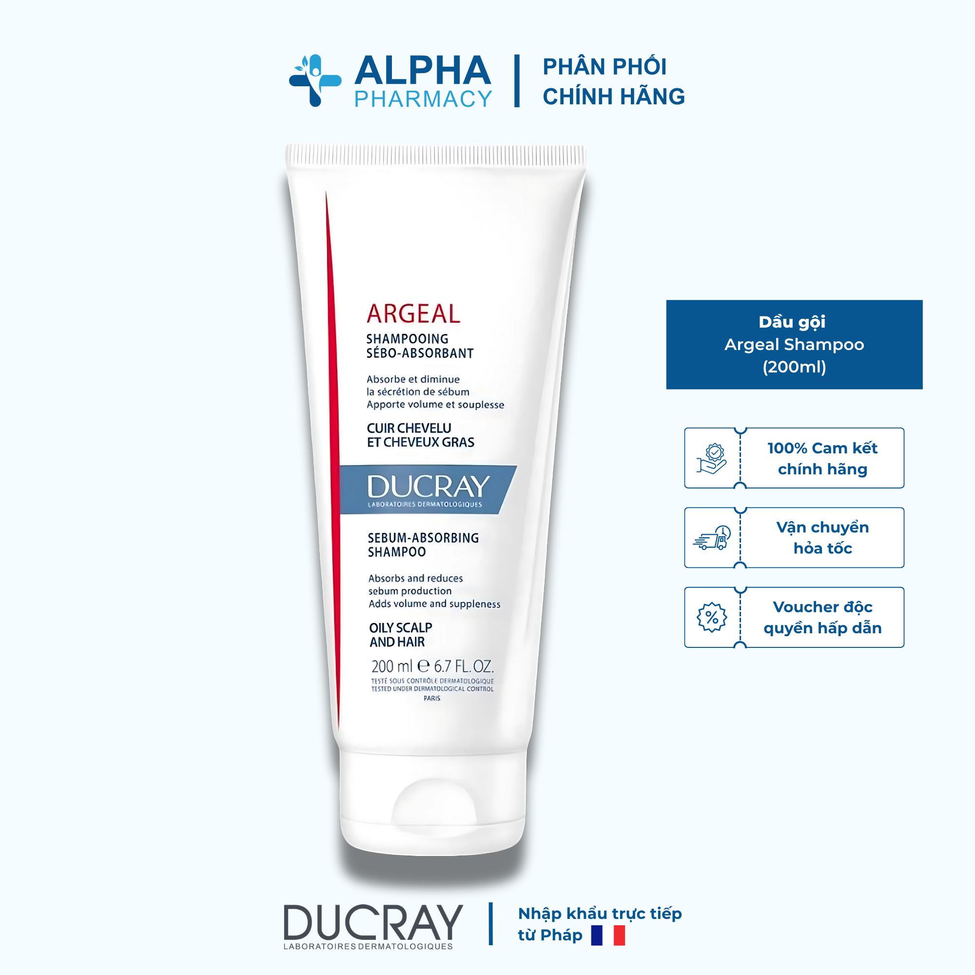 Dầu Gội Ducray Argeal Giúp Làm Sạch Bã Nhờn - 200ml