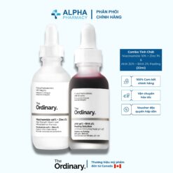 Combo Tinh Chất The Ordinary Niacinamide 10% + Zinc 1% Và Tẩy Tế Bào Chết The Ordinary AHA 30% + BHA 2% Peeling Solution – 30ml