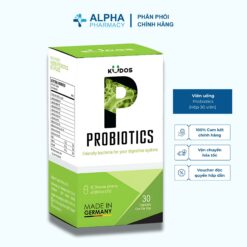 Viên uống Kudos Probiotics bổ sung lợi khuẩn đường ruột, tốt cho tiêu hóa (Hộp 30 viên)