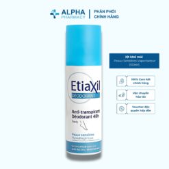Xịt Khử Mùi Etiaxil Deodorant Anti- Transpirant 48H Peaux Sensibles Vaporisateur Không Gas Cho Da Nhạy Cảm – 100ml