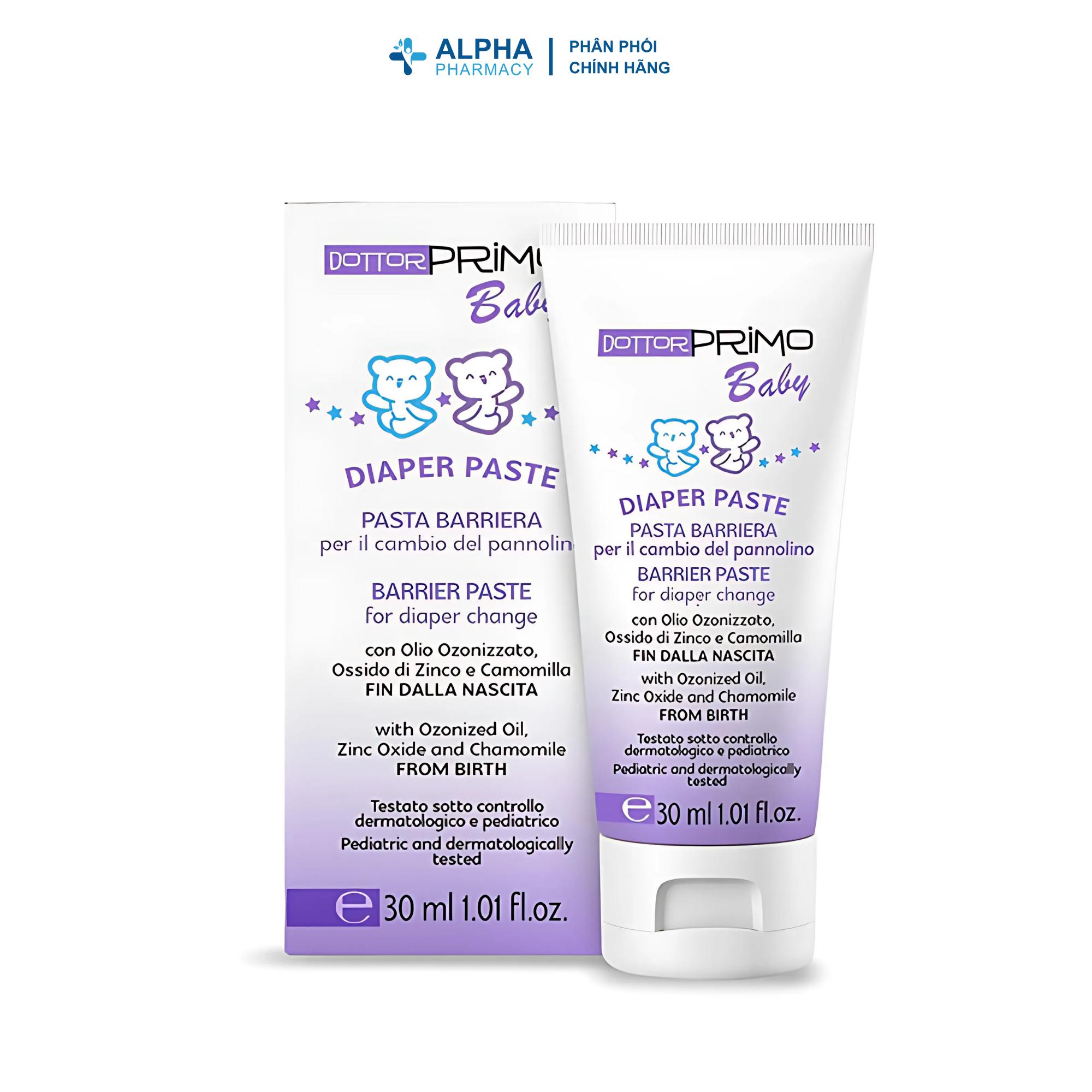 Kem Bôi Hăm DottorPrimo Diaper Paste Làm Dịu Vùng Mông Cho Bé - 30ml - Image 2