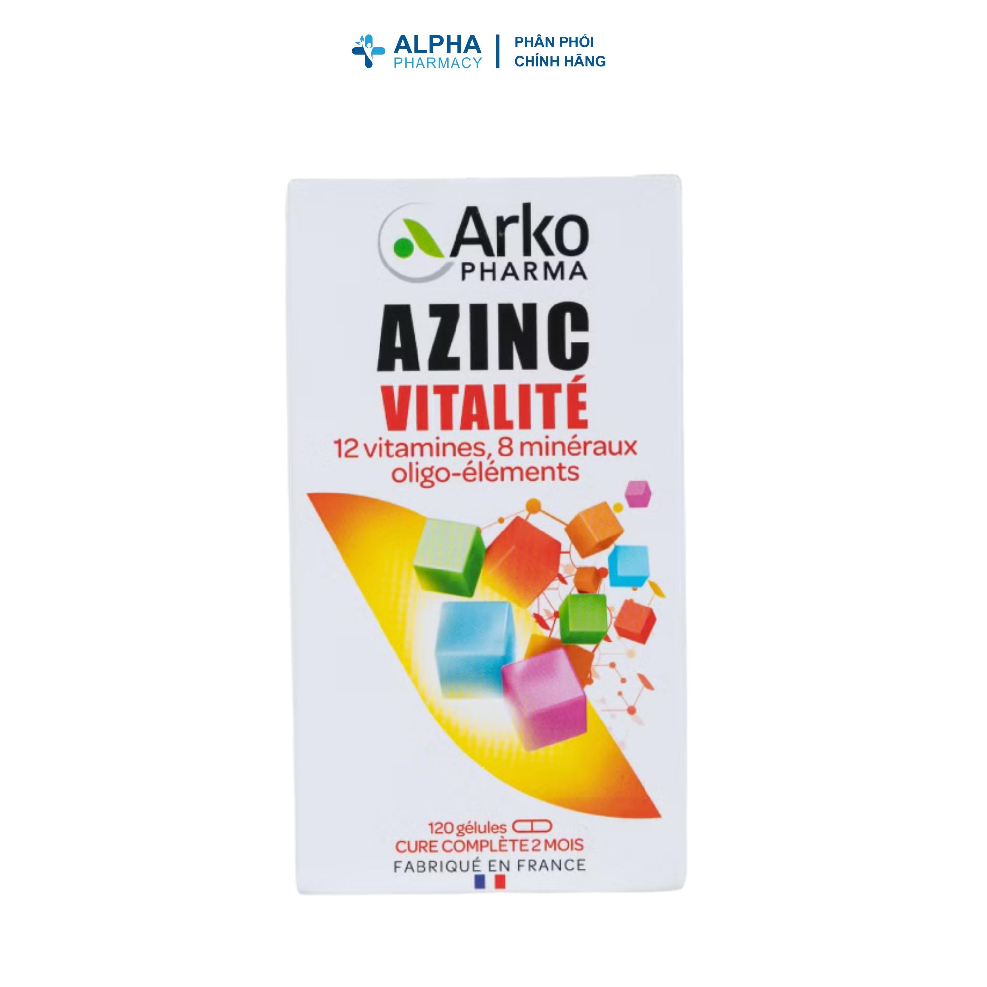 Thực Phẩm Bảo Vệ Sức Khỏe Arkopharma Azinc Vitalite-Bổ Sung Vitamin, Khoáng Chất Giúp Tăng Cường Sức Khỏe (Hộp 120 Viên) - Image 2