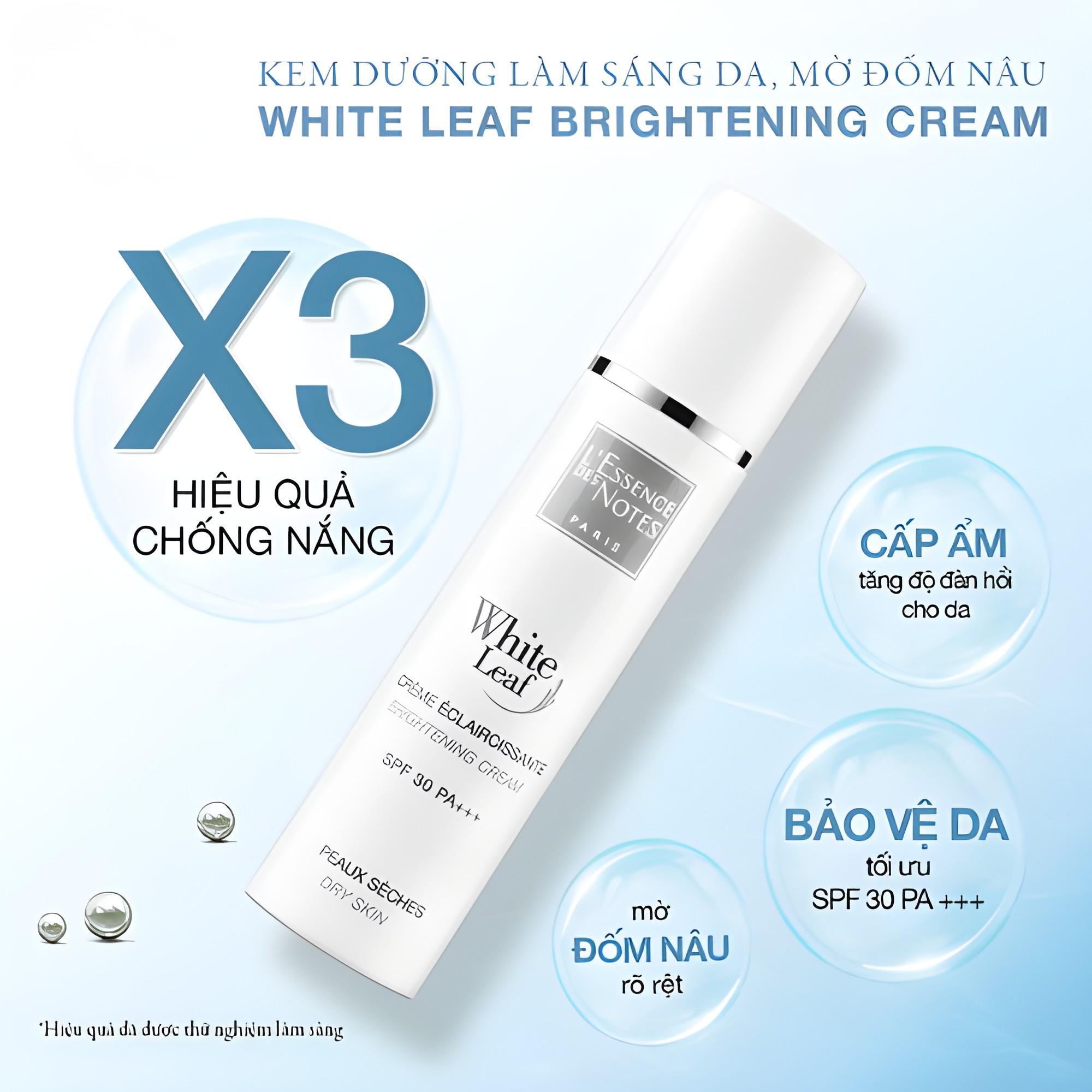 Kem Dưỡng Sáng Da White Leaf Brightening Cream Giảm Thâm Sạm Cấp Ẩm Hiệu Quả - 40ml - Image 4