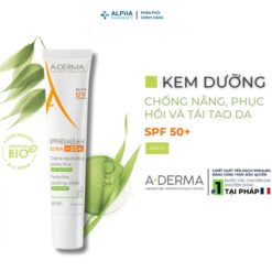 Alternative view of Kem Dưỡng Ẩm Làm Dịu & Chống Nắng SPF50+ A-Derma Apitheliale A.H Ultra SPF50+ Protective Repairing Cream - 40ml