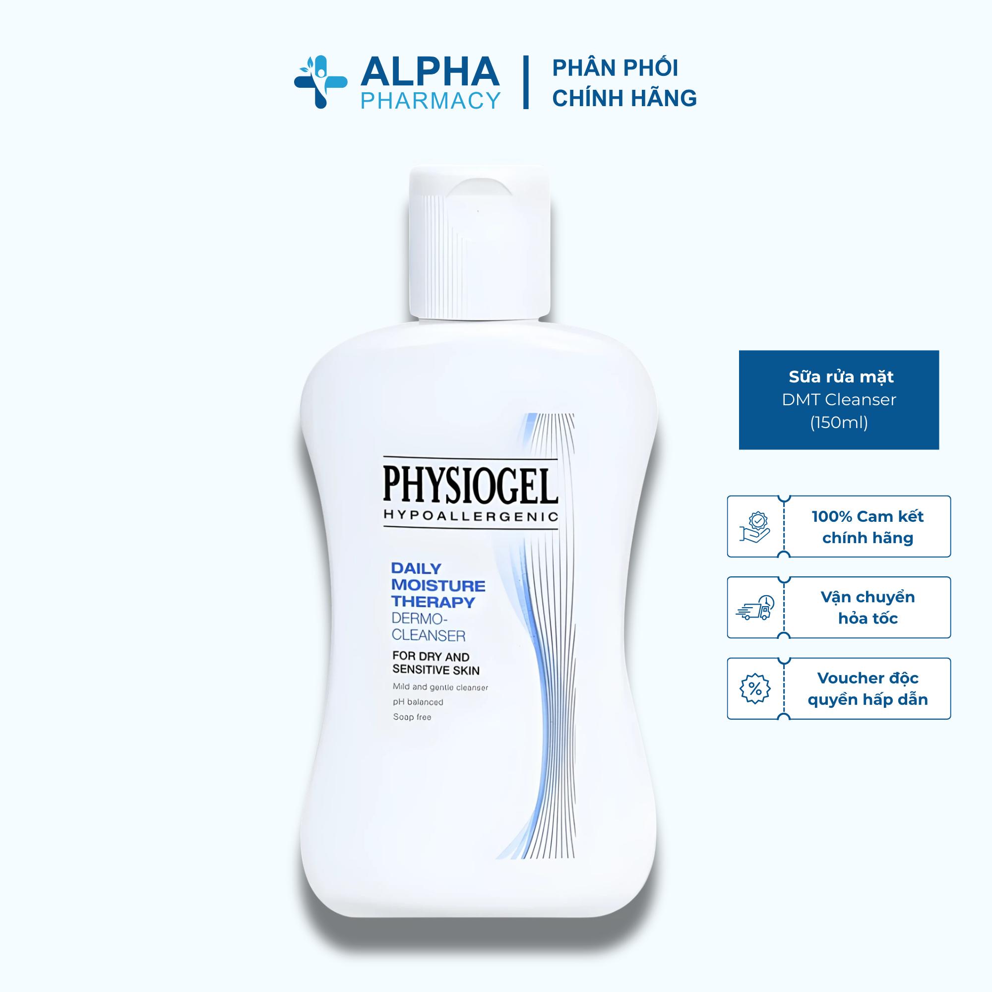 Sữa Rửa Mặt Physiogel DMT Cleanser Làm Sạch Dịu Nhẹ Cho Da Thường, Da Khô, Da Nhạy Cảm – 150ml