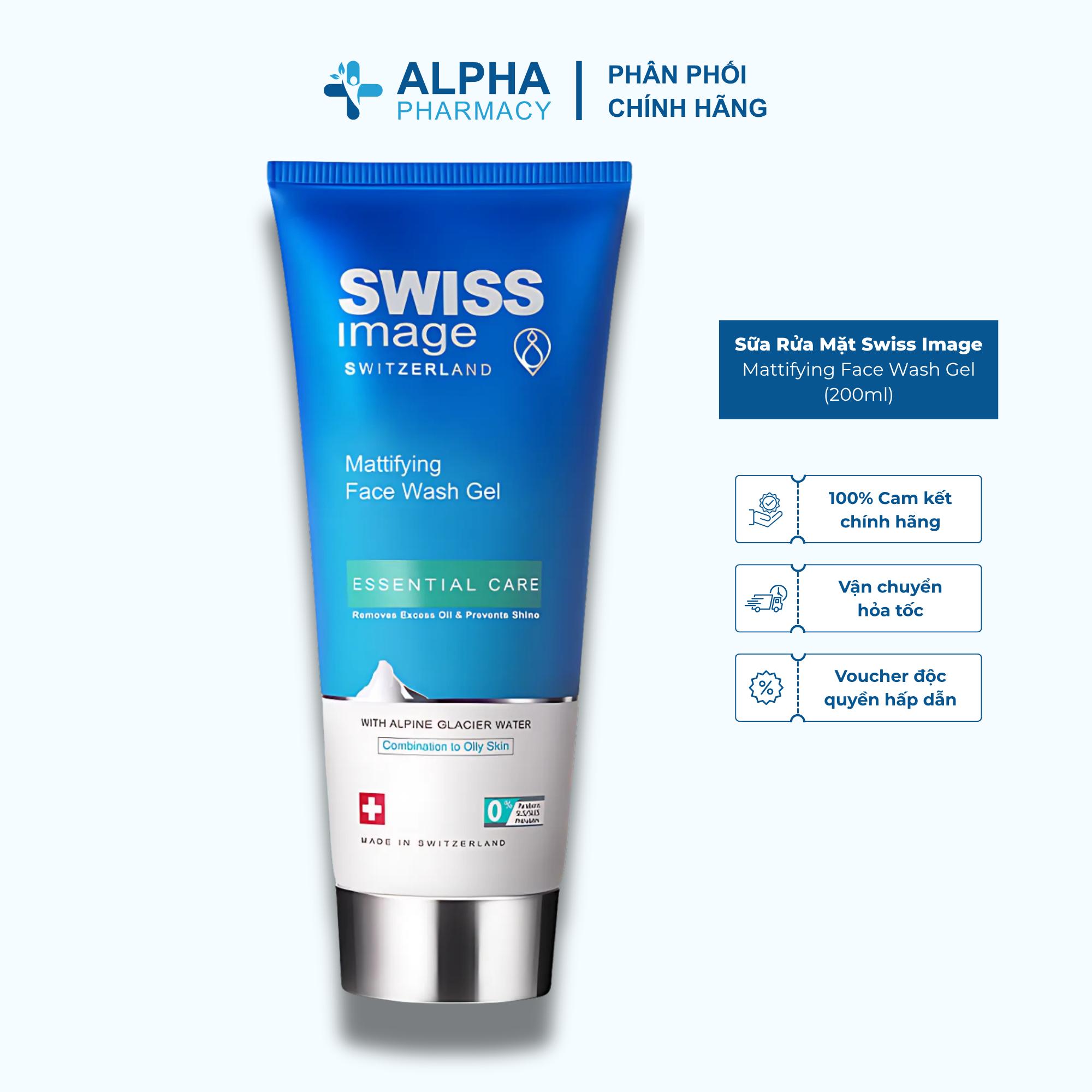 Sữa Rửa Mặt Swiss Image Mattifying Face Wash Gel Dành Cho Da Hỗn Hợp Dầu Mụn – 200ml