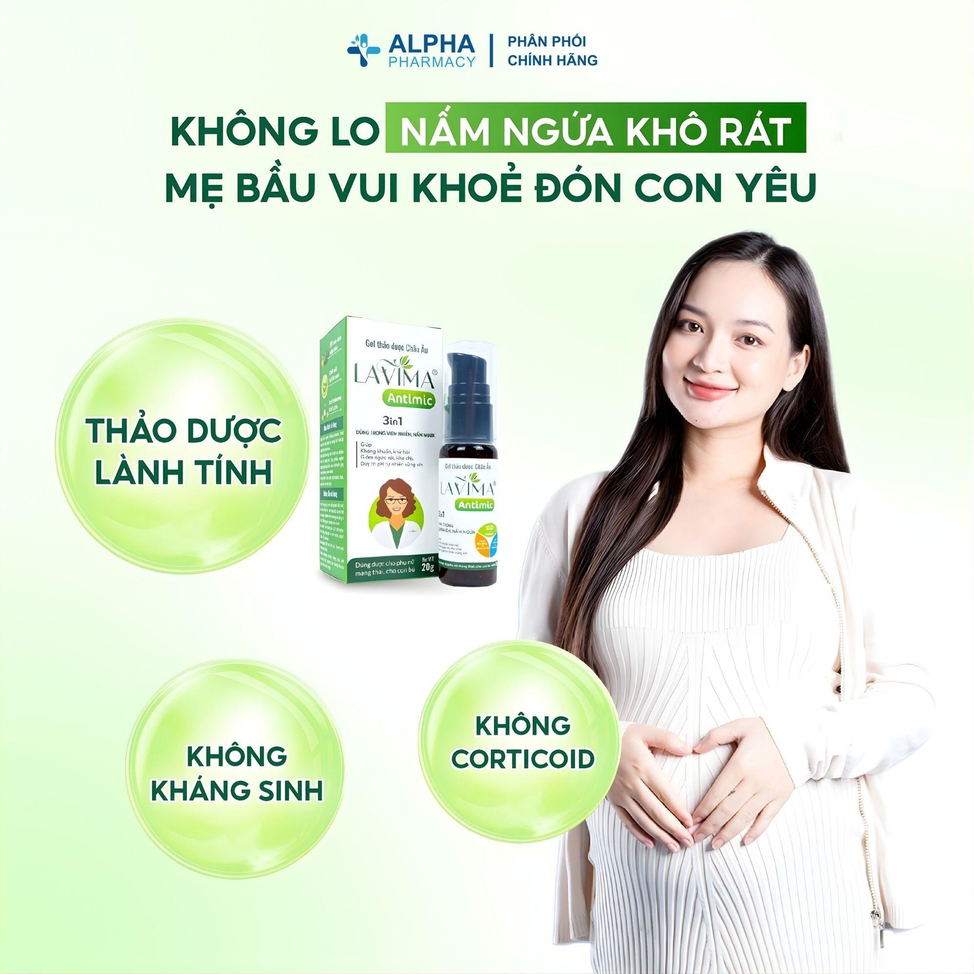 Gel Bôi Phụ Khoa Thảo Dược Giảm Ngứa, Kháng Khuẩn Lavima Antimic - 20g - Image 4