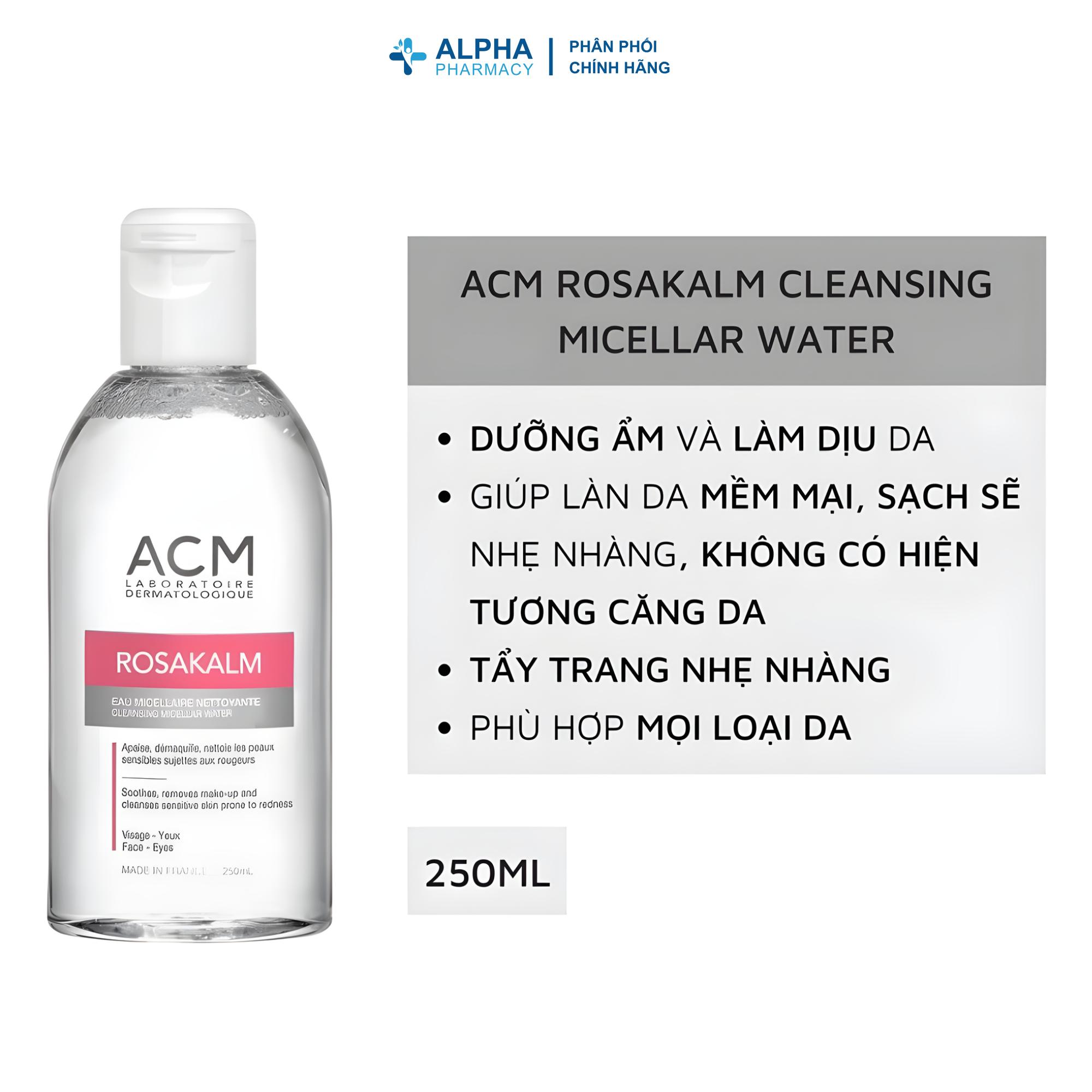 Nước Tẩy Trang Cho Da Nhạy Cảm ACM Rosakalm Cleansing Micellar Water - 250ml - Image 2