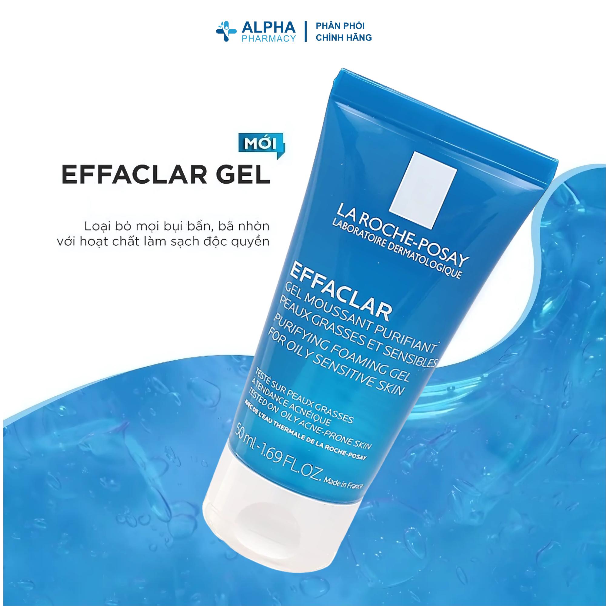 Gel Rửa Mặt La Roche-Posay Effaclar Làm Sạch Dịu Nhẹ Cho Da Dầu & Nhạy Cảm – 50ml/400ml - Image 5