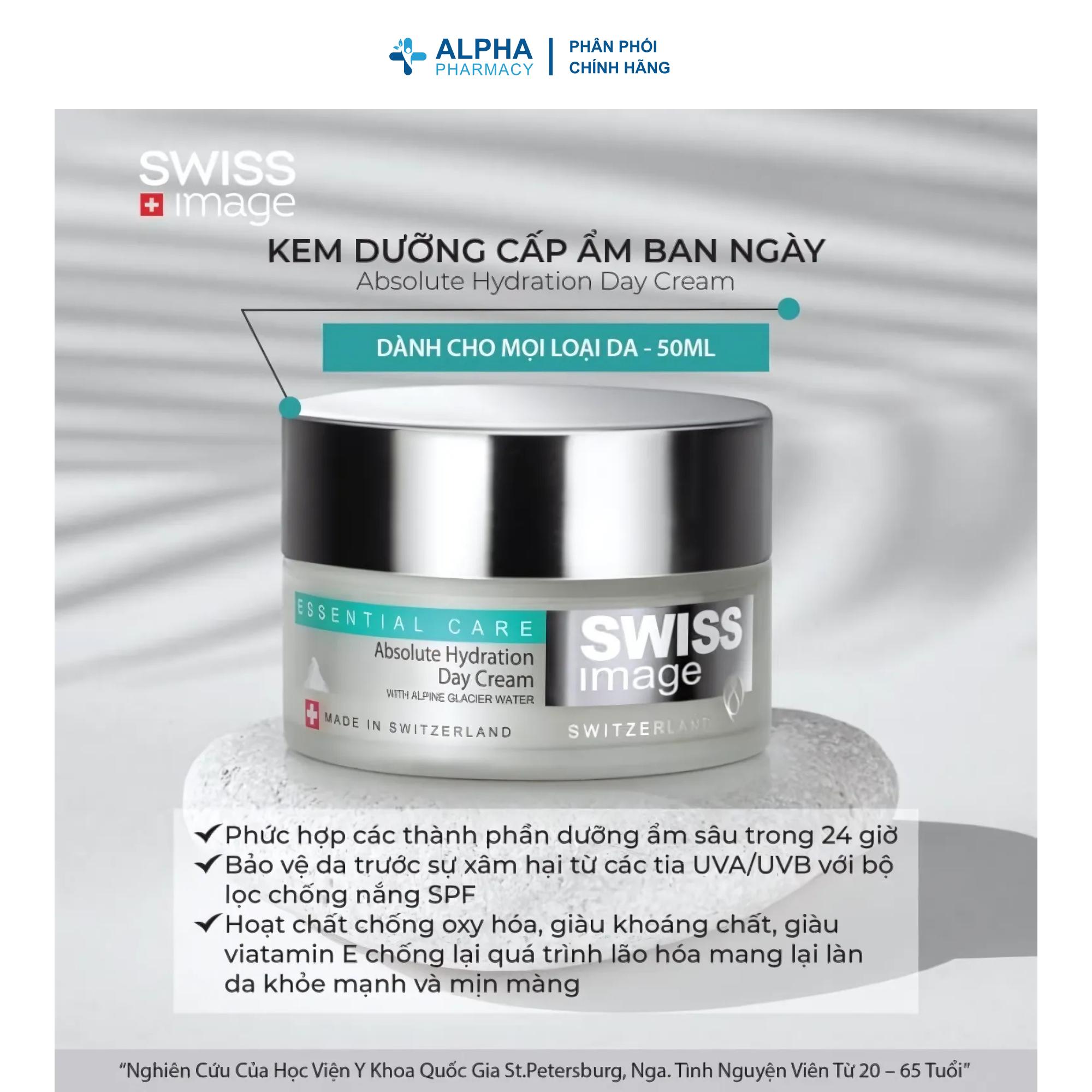 Kem Dưỡng Swiss Image Absolute Hydration Day Cream Dưỡng Ẩm & Chống Nắng Ban Ngày – 50ml - Image 3