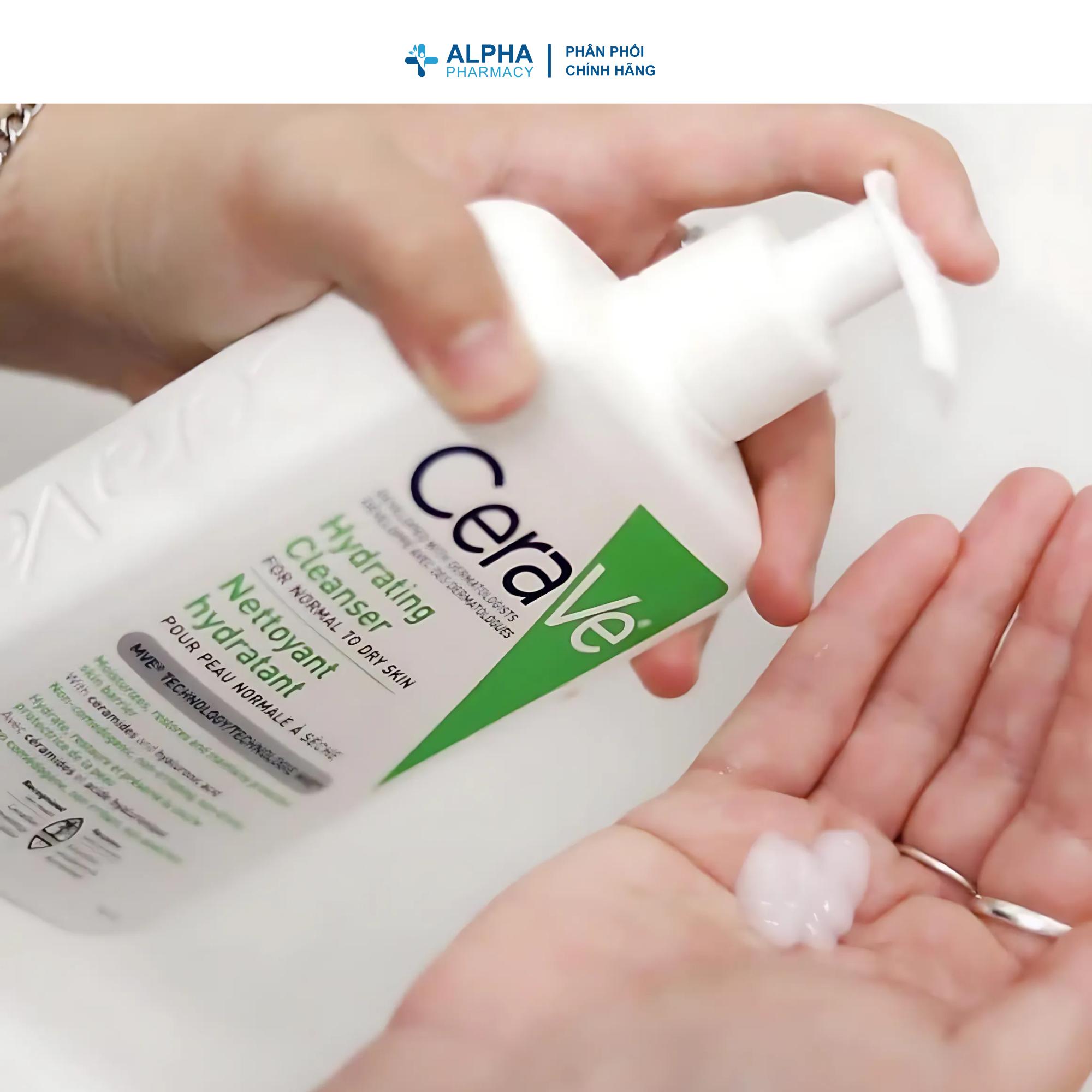 Sữa Rửa Mặt Cerave Hydrating Cleanser Làm Sạch & Cấp Ẩm Cho Da Khô - 88ml/236ml/473ml - Image 3