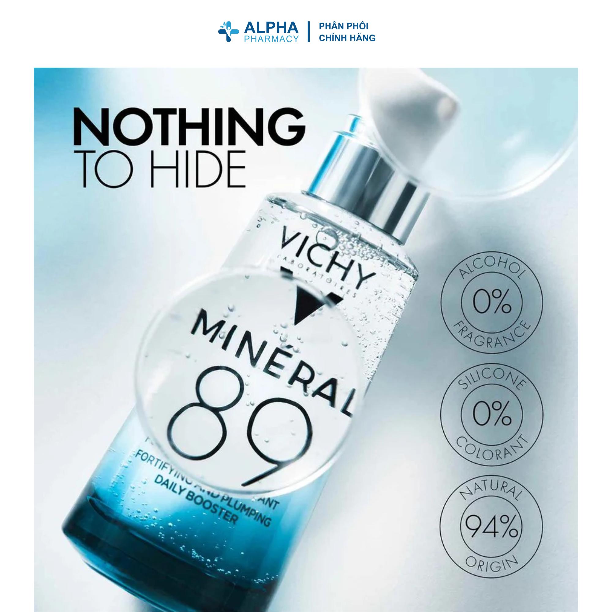 Serum Khoáng Vichy Minéral 89 Fortifying Daily Booster Phục Hồi Chuyên Sâu & Tăng Cường Hàng Rào Bảo Vệ Da – 30ml/50ml/75ml - Image 5