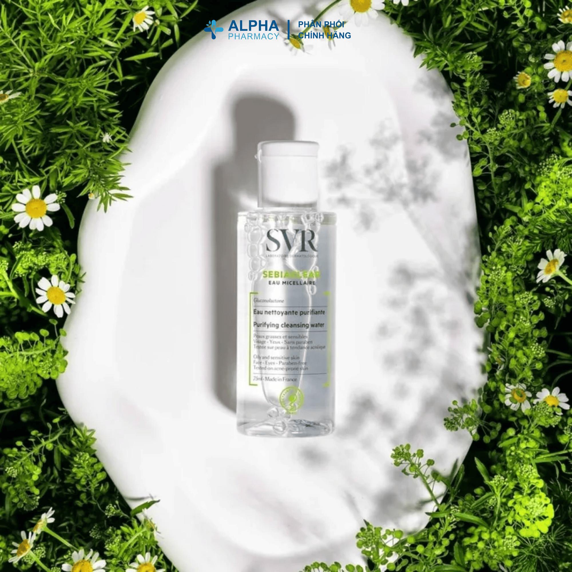 Nước Tẩy Trang SVR Sebiaclear Eau Micellaire Kiềm Dầu – 75ml/400ml/400ml Refill - Image 2