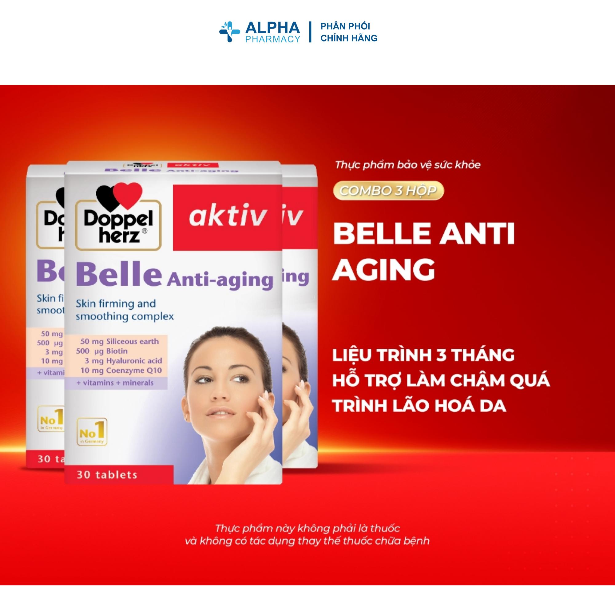 Viên Uống Doppelherz Belle Anti-Aging Hỗ Trợ Chống Lão Hóa – Hộp 30 Viên - Image 2