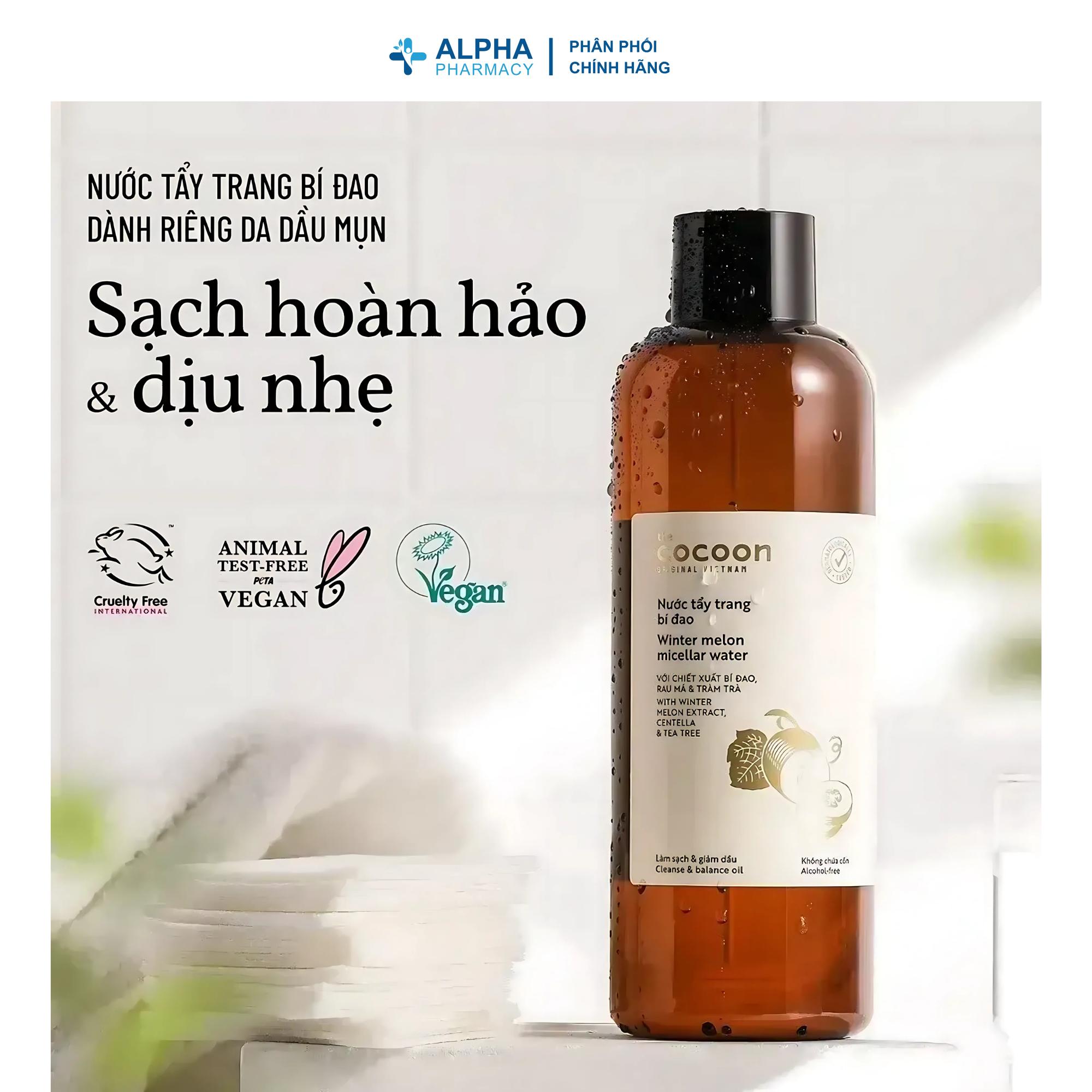 Nước Tẩy Trang Cocoon Bí Đao Làm Sạch Sâu Giảm Nhờn – 500ml - Image 2