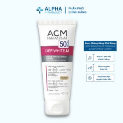 Kem Chống Nắng Phổ Rộng ACM Depiwhite M Protective Cream SPF50+ Giảm Nám Sạm Và Bảo Vệ Da - 40ml