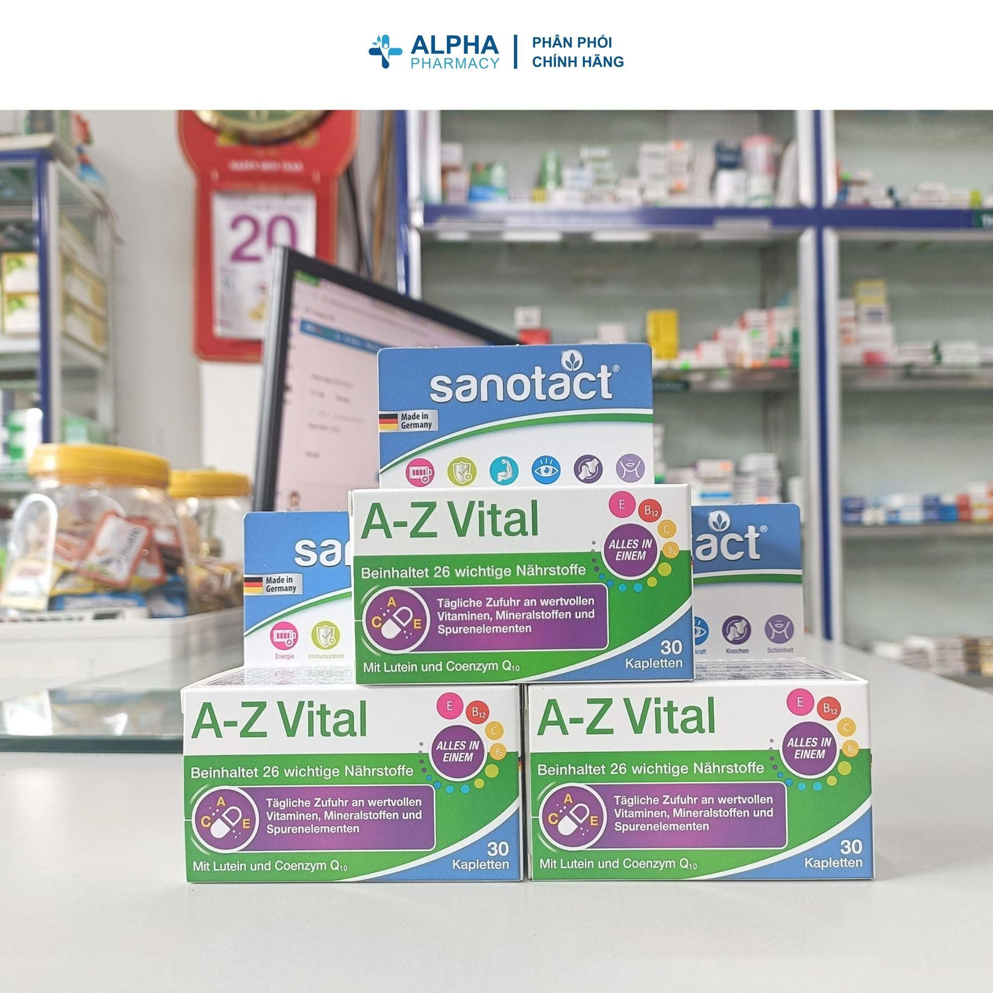Viên Uống Sanotact A-Z Vital Bổ Sung Vitamin & Khoáng Chất Tổng Hợp - Hộp 30 Viên - Image 3