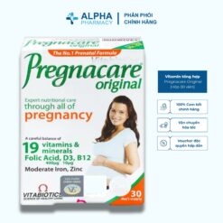 Vitamin Tổng Hợp Vitabiotics Pregnacare Original Cho Mẹ Bầu Và Sau Sinh Hộp 30 Viên
