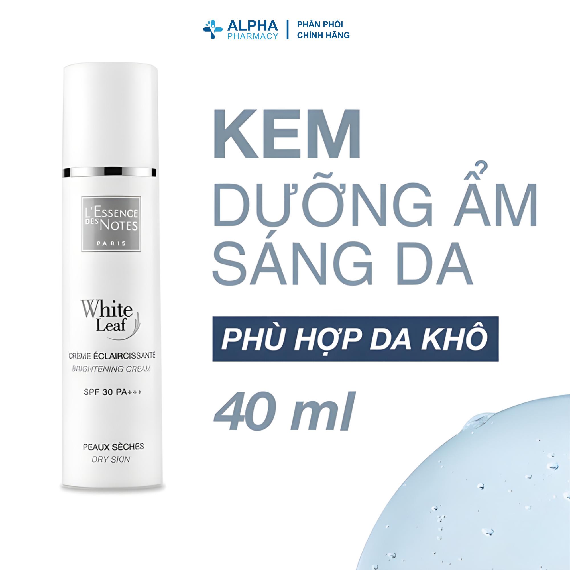 Kem Dưỡng Sáng Da White Leaf Brightening Cream Giảm Thâm Sạm Cấp Ẩm Hiệu Quả - 40ml - Image 3
