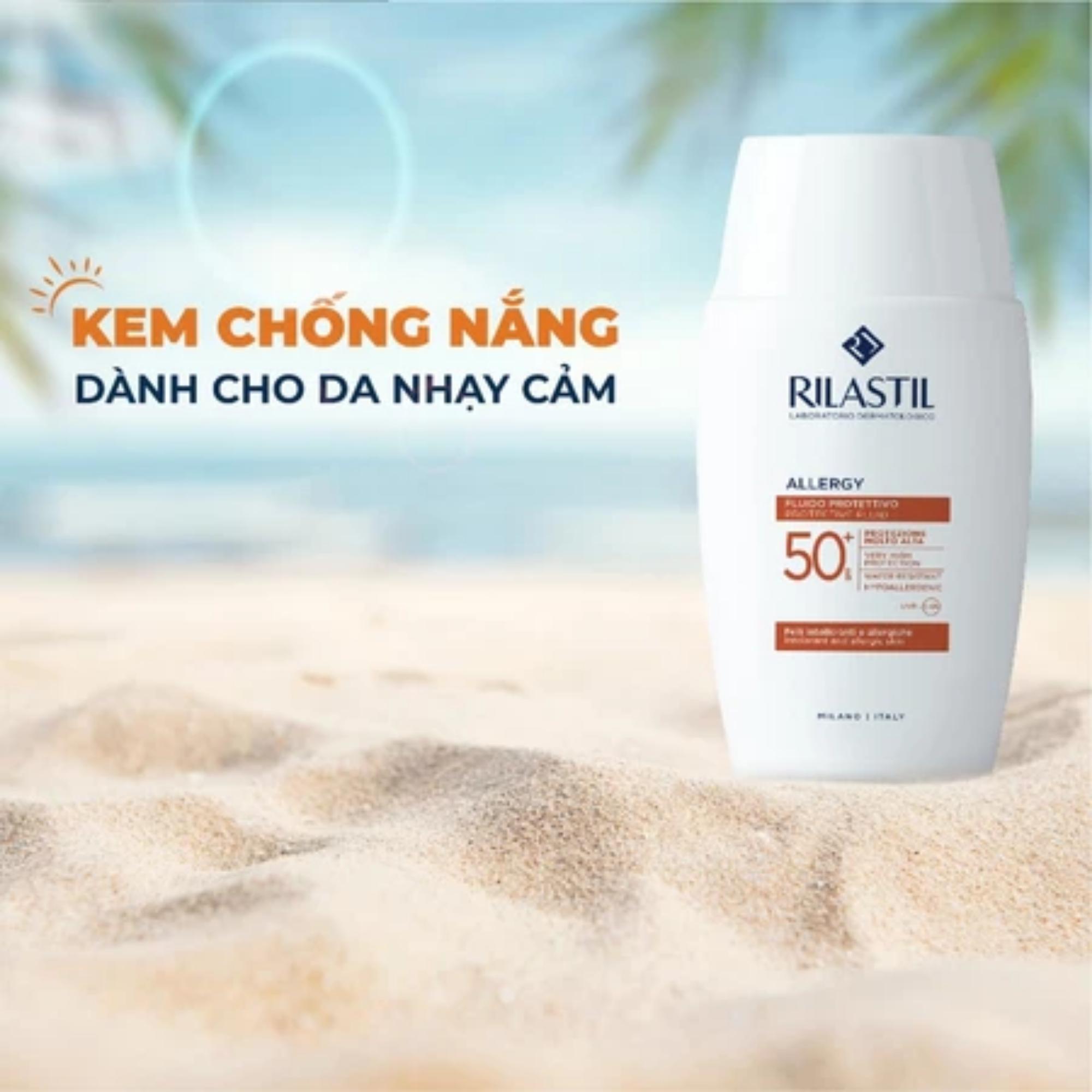 Kem Chống Nắng Cho Da Nhạy Cảm Rilastil Allergy Protector Fluid 100 – SPF 50+ PA++++ – 50ml - Image 2