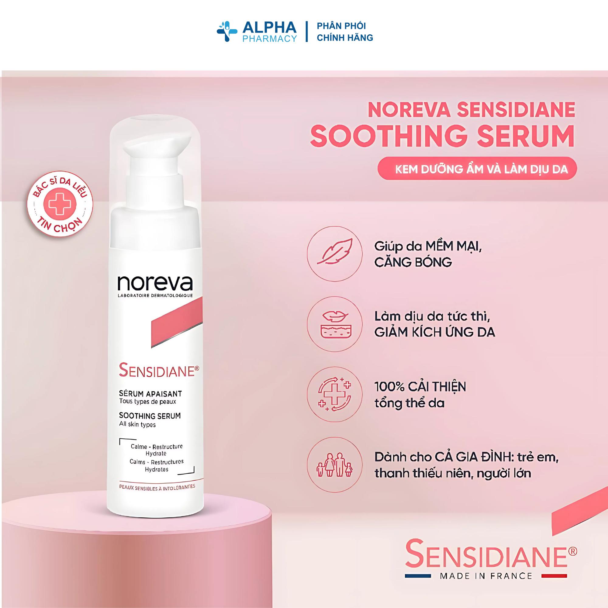 Serum Dưỡng Ẩm Noreva Sensidiane Soothing Cho Da Nhạy Cảm – 30ml - Image 2