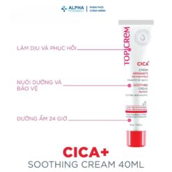 Alternative view of Kem Làm Dịu Và Tái Tạo Da Topicrem CICA+ Soothing Cream Cho Da Tổn Thương - 40ml